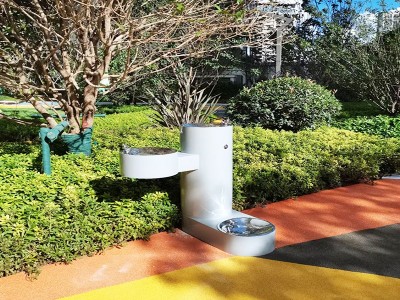 東莞植物園區增設戶外飲水臺，提升游客體驗與環保理念